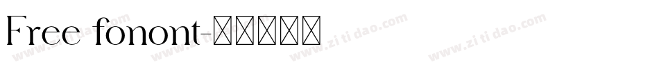 Free fonont字体转换